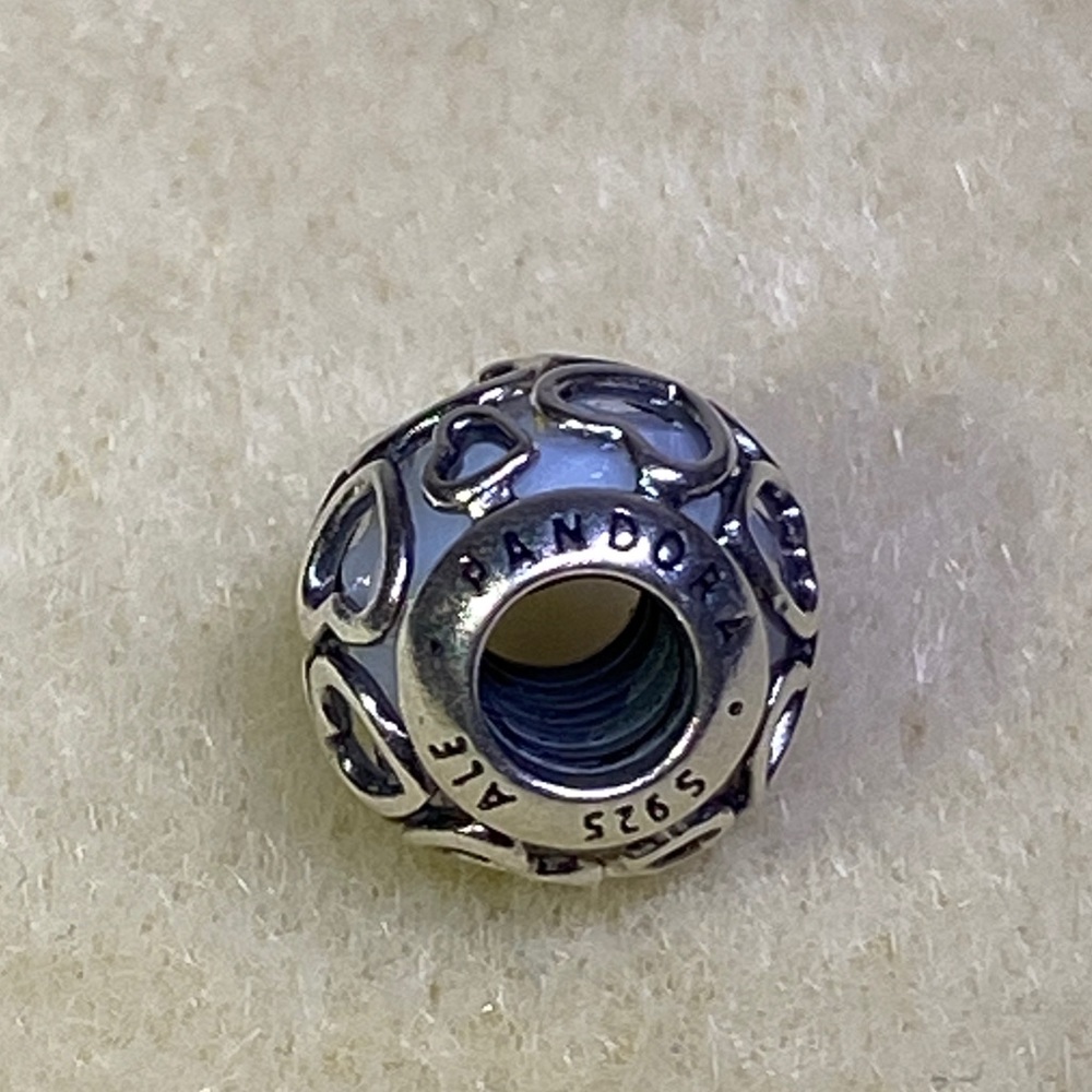 Authentic Pandora Love Cerise Crystal White 792036 - Picture 10 of 11